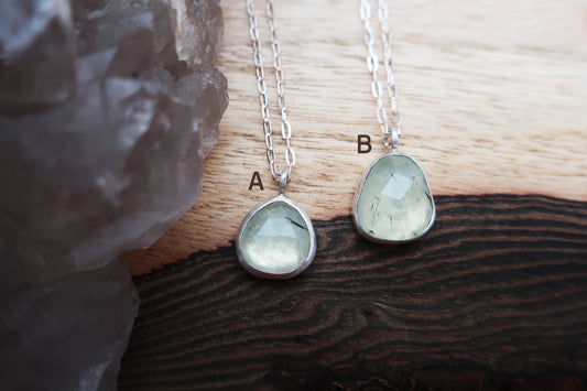 Morning Frost Raindrop Mini Necklace