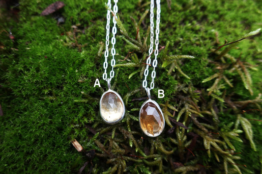 Mountain Ash Raindrop Mini Necklace