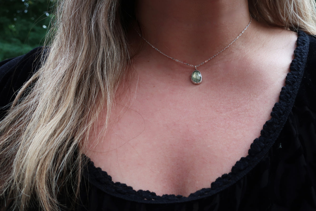 Autumn Raindrop Mini Necklace