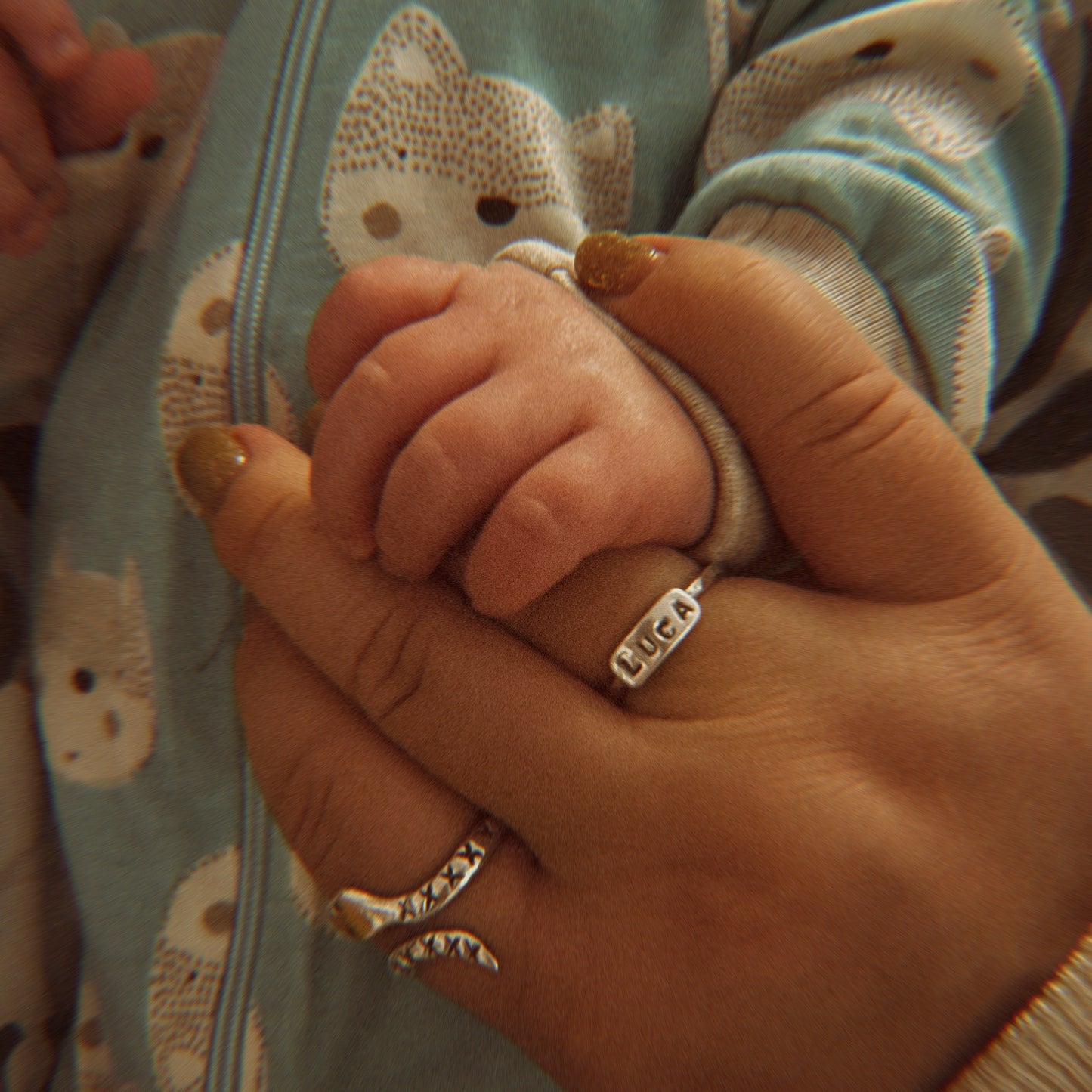 MTO Hand-Stamped Custom Name Plate Ring