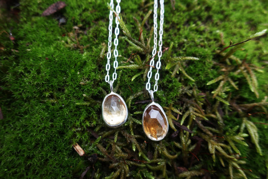 Mountain Ash Raindrop Mini Necklace