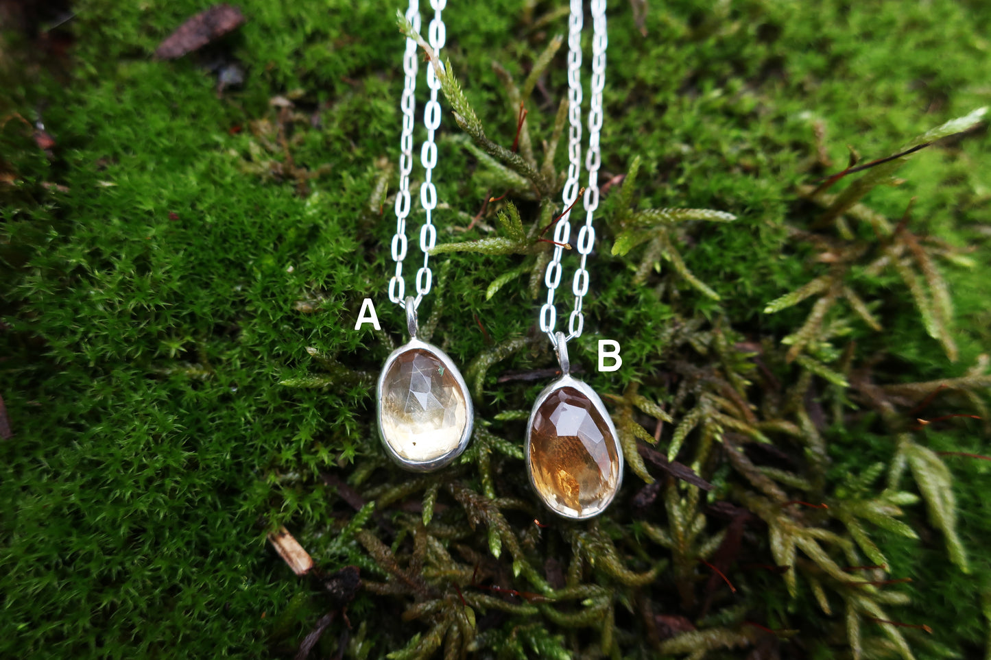 Mountain Ash Raindrop Mini Necklace