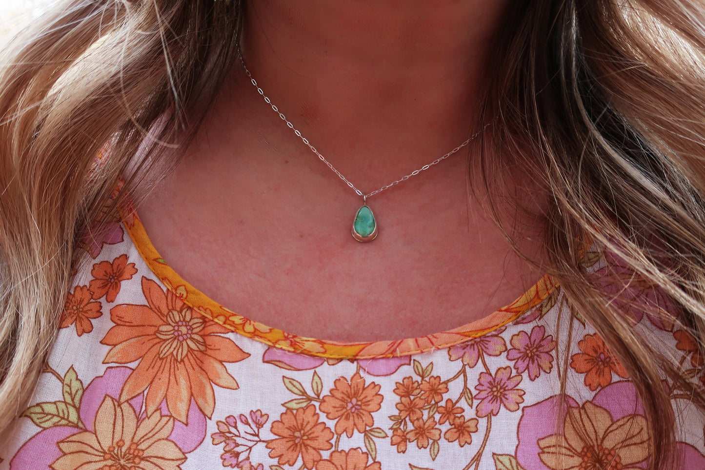 Lakeside Raindrop Mini Necklace