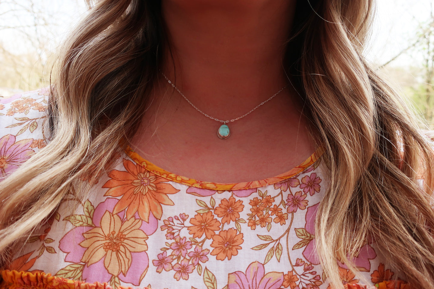 Dry Creek Raindrop Mini Necklace