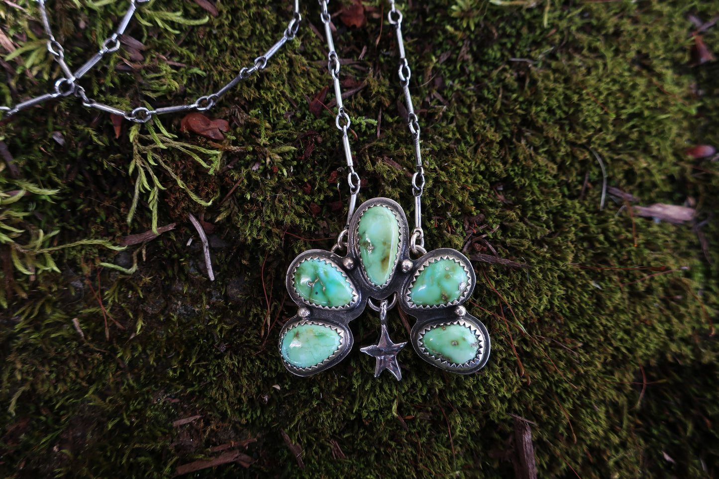 Bells of Ireland Statement Necklace