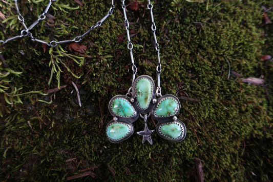 Bells of Ireland Statement Necklace