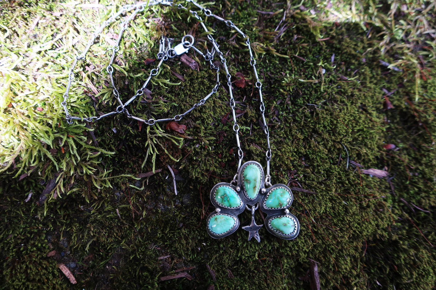 Bells of Ireland Statement Necklace