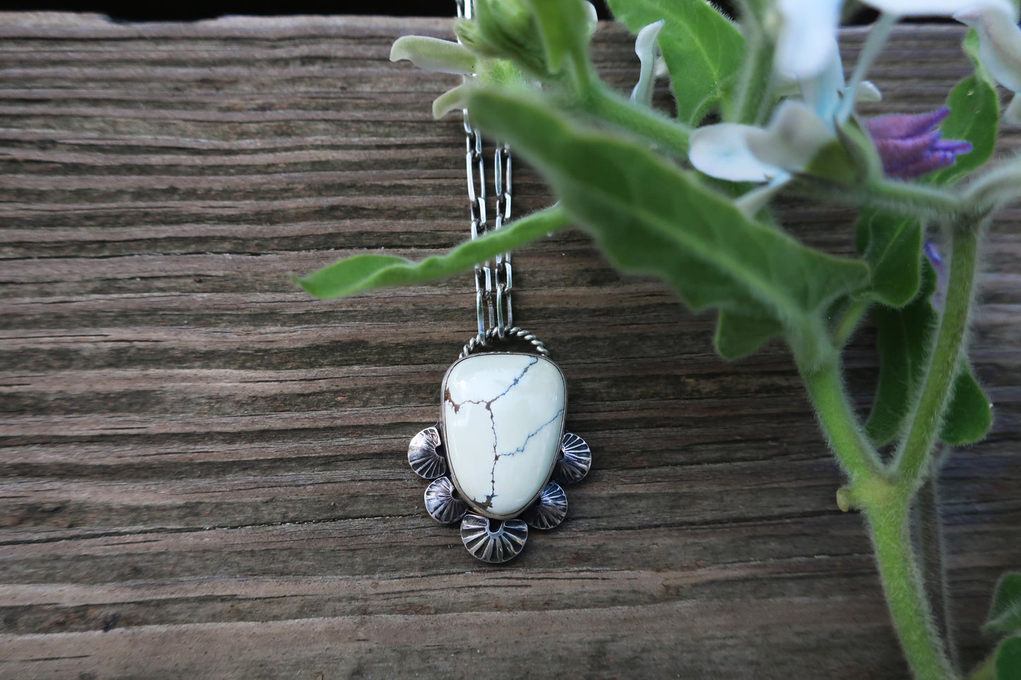Queen Anne's Lace Statement Necklace