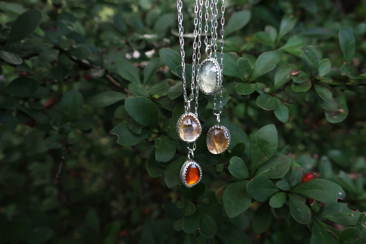 Autumn Raindrop Mini Necklace