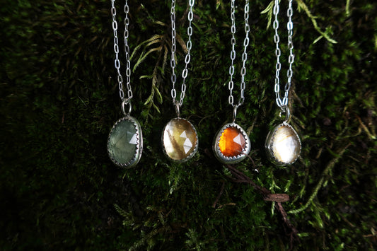 Autumn Raindrop Mini Necklace
