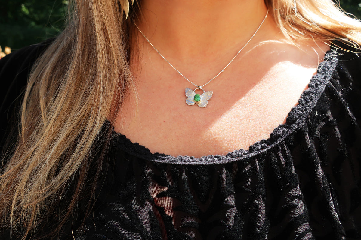 Luna Moth Necklace
